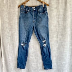 Good American Good Waist Distressed Jeans